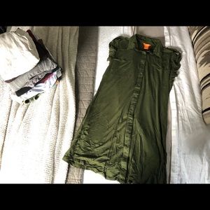 Olive Shirt Dress